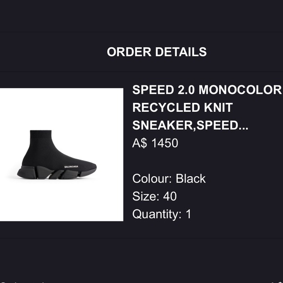 Balenciaga Black Monocolor Sneakers - Picture 1 of 1